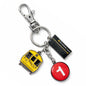 New York City Subway Broadway Local charm keychain