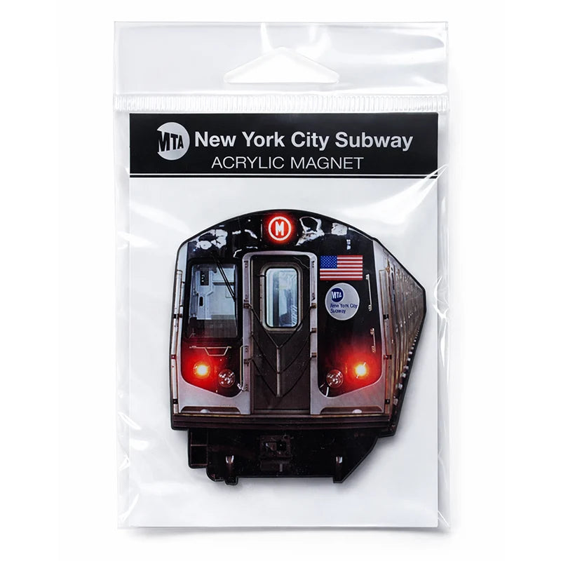 NYC M Train Subway Acrylic Magnet