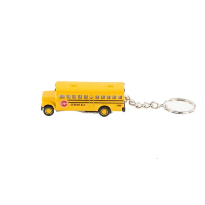 Die-Cast Metal School Bus Keychain