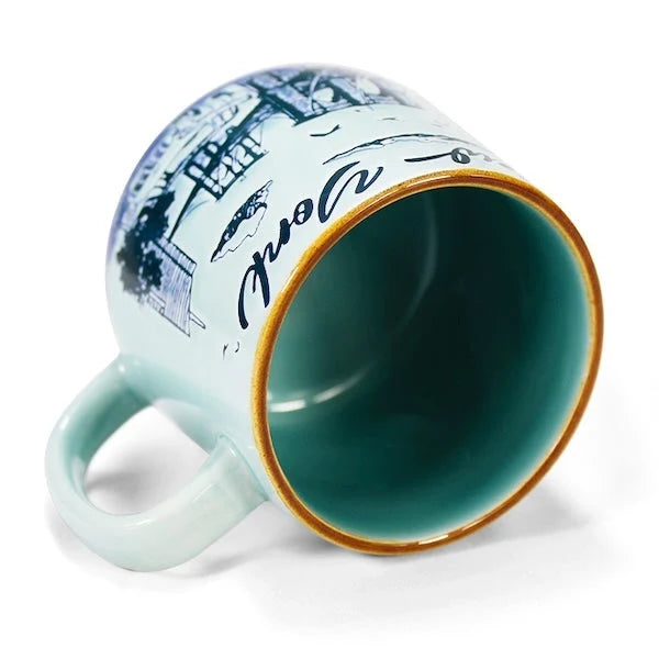 Sky Blue New York City Skyline Ceramic Mug 13oz